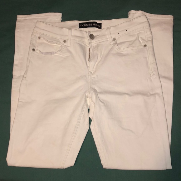 Express💥Mid Rise White Jeans - Picture 3 of 3